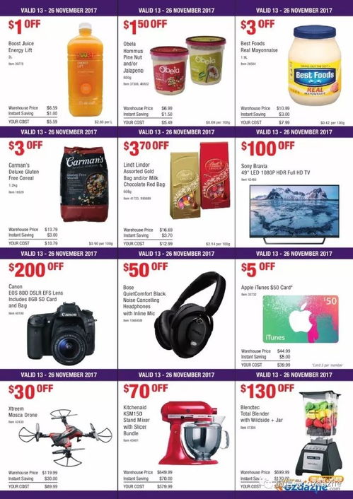 costco 本周最新打折圖表 拉桿箱 旅行用品降價啦 還有烤火雞